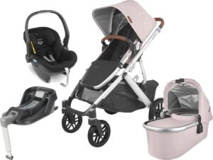 UPPAbaby VISTA V2 Duovogn inkl. MESA i-Size Babyautostol & Base, Alice Pink/Jake Black