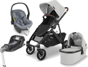UPPAbaby VISTA V2 Duovogn inkl. MESA i-Size Babyautostol & Base, Anthony Grey/Gregory Grey
