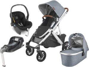 UPPAbaby VISTA V2 Duovogn inkl. MESA i-Size Babyautostol & Base, Gregory Blue/Jake Black