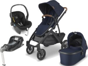 UPPAbaby VISTA V2 Duovogn inkl. MESA i-Size Babyautostol & Base, Noa Navy/Jake Black