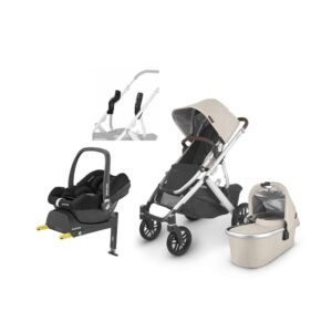 UPPAbaby VISTA V2 Duovogn inkl. Maxi-Cosi CabrioFix i-Size Autostol Baby inkl. Base, Declan Beige