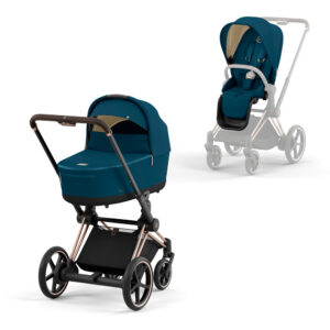 e-Priam Duovogn 2022 - mountain blue/rose gold
