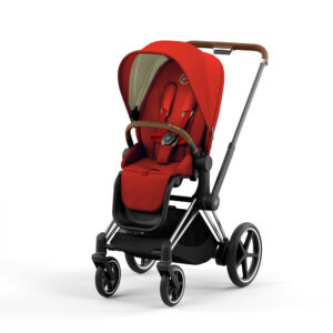 e-Priam klapvogn 2022 - autumn gold/chrome brown