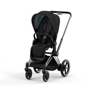 e-Priam klapvogn 2022 - deep black/chrome black