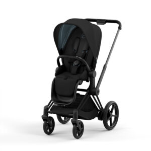 e-Priam klapvogn 2022 - deep black/matt black