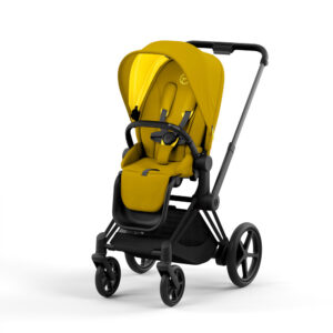 e-Priam klapvogn 2022 - mustard yellow/matt black