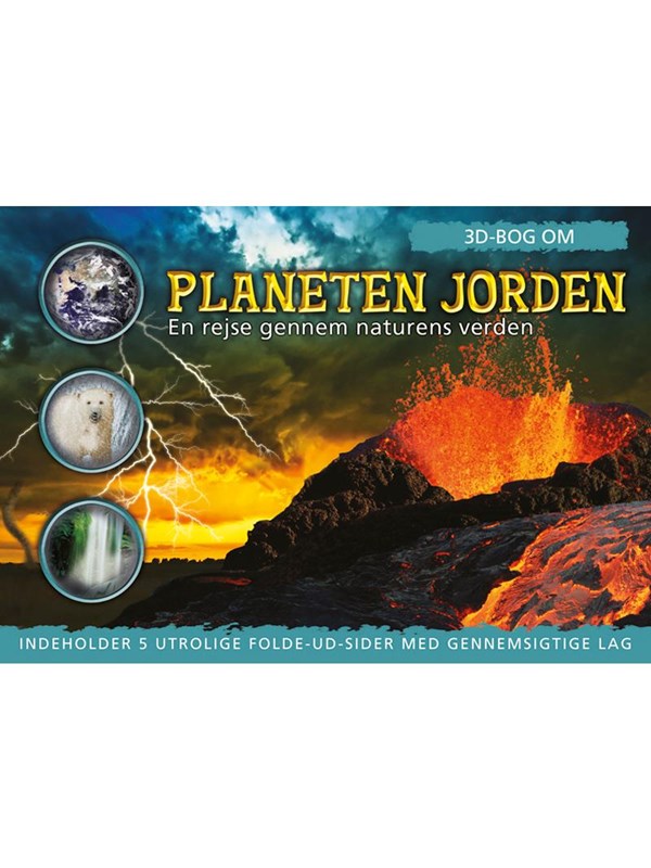 3D-bog om planeten Jorden - Børnebog - hardcover 3D-bog om planeten Jorden - Børnebog - hardcover