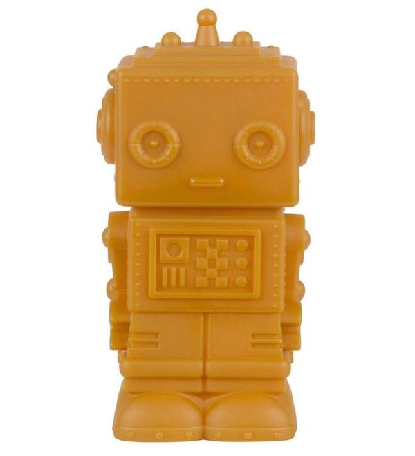 A Little Lovely Company Lampe - 14 cm - Robot - Aztec Gold