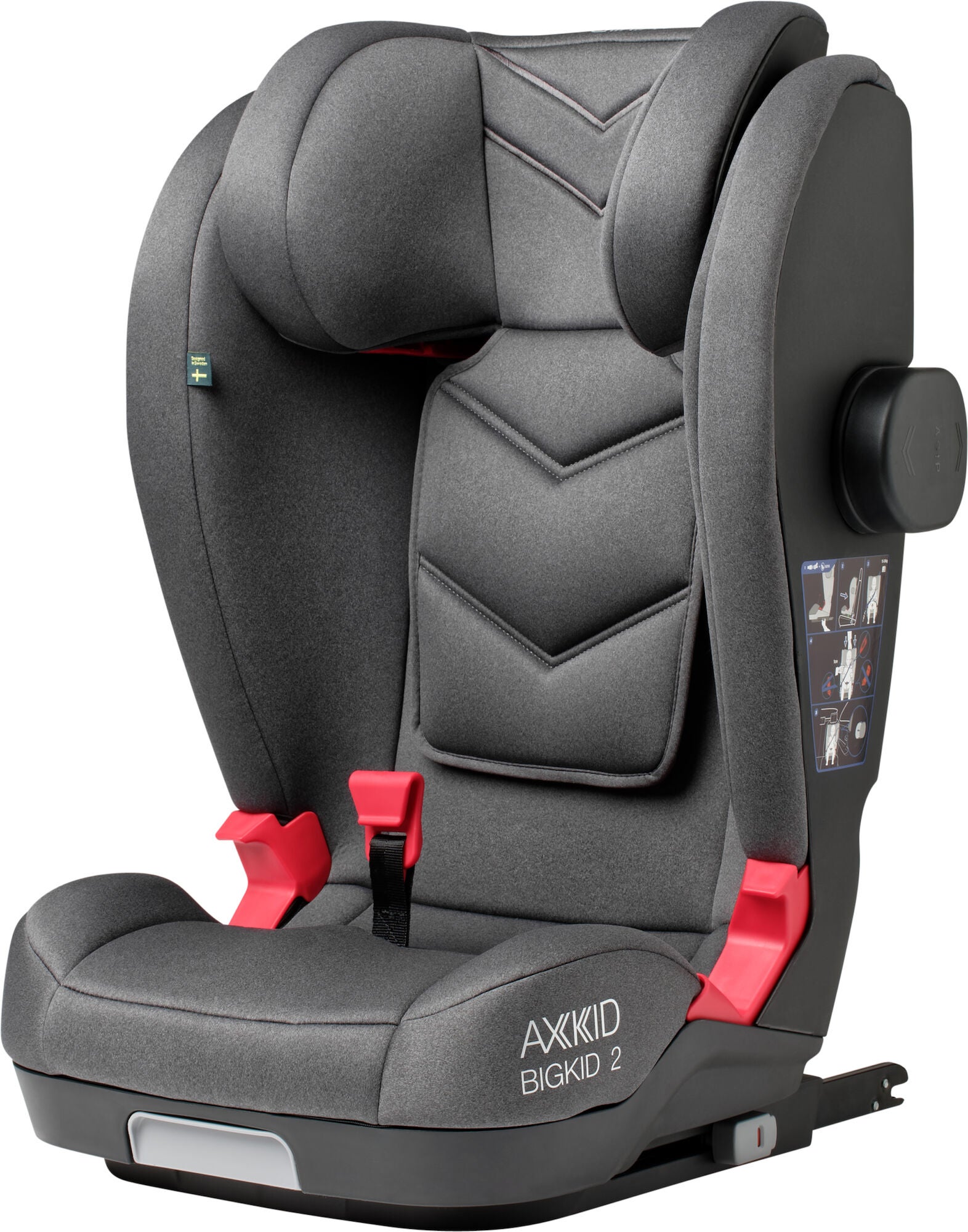 Axkid Bigkid 2 Autosstol, Premium Grey Axkid Bigkid 2 Autosstol, Premium Grey