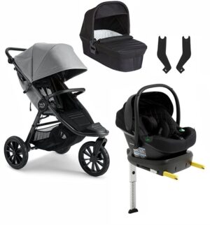 Baby Jogger City Elite 2 Duovogn inkl. Beemoo Route i-Size Autostol Baby & ISOFIX Base, Pike/Black Stone