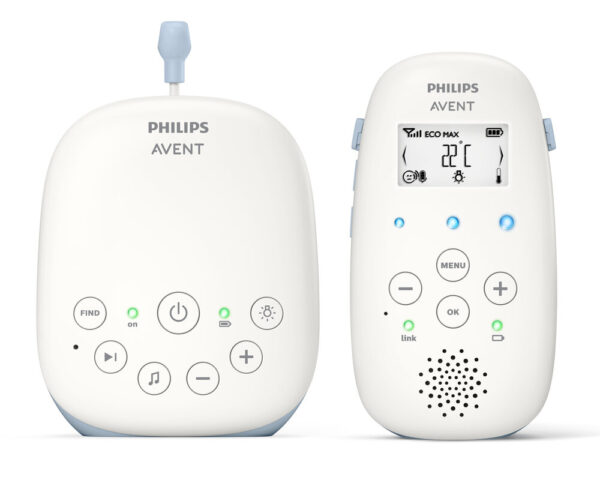 Baby Monitor m. temperatursensor og vuggeviser