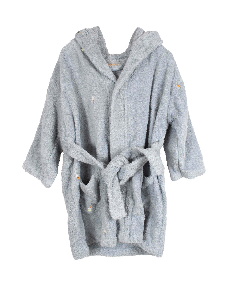 Badekåbe med broderi 3-4 år - Pearl Blue Badekåbe med broderi 3-4 år - Pearl Blue