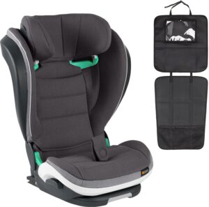 BeSafe iZi Flex FIX Autostol inkl. Beemoo 3-i-1 Sædebeskytter, Metallic Mèlange