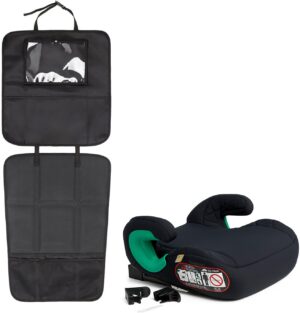 Beemoo Raise i-Size Selepude Inkl. 3-in-1 Sædebeskytter, Black Stone