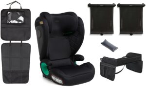 Beemoo Range i-Size Autostol inkl. Tilbehør, Black Stone