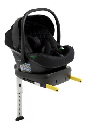 Beemoo Route i-Size Autostol Baby inkl. ISOFIX Base, Black Stone