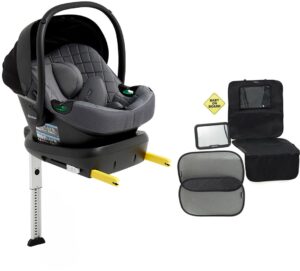 Beemoo Route i-Size Autostol Baby inkl. ISOFIX-base & Tilbehør, Mineral Grey