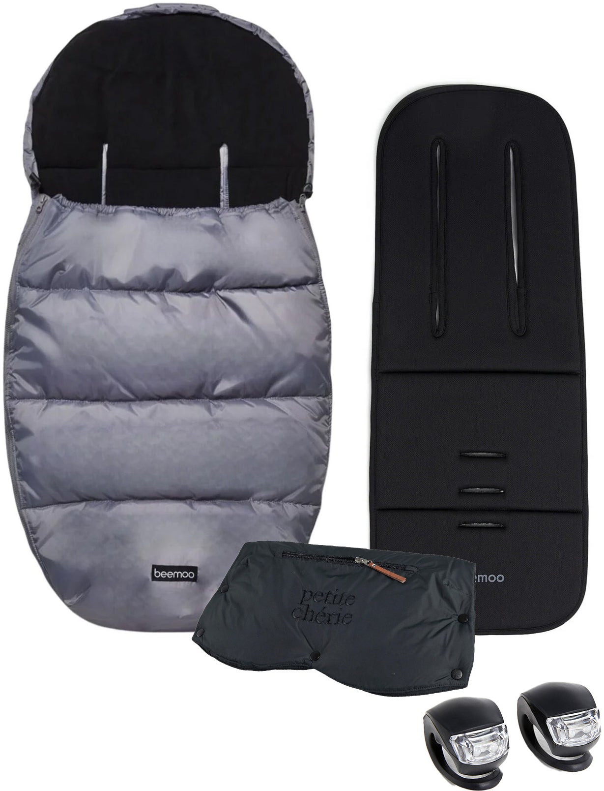 Beemoo Vintersæt til Klapvogn, Dark Grey/Black Beemoo Vintersæt til Klapvogn, Dark Grey/Black