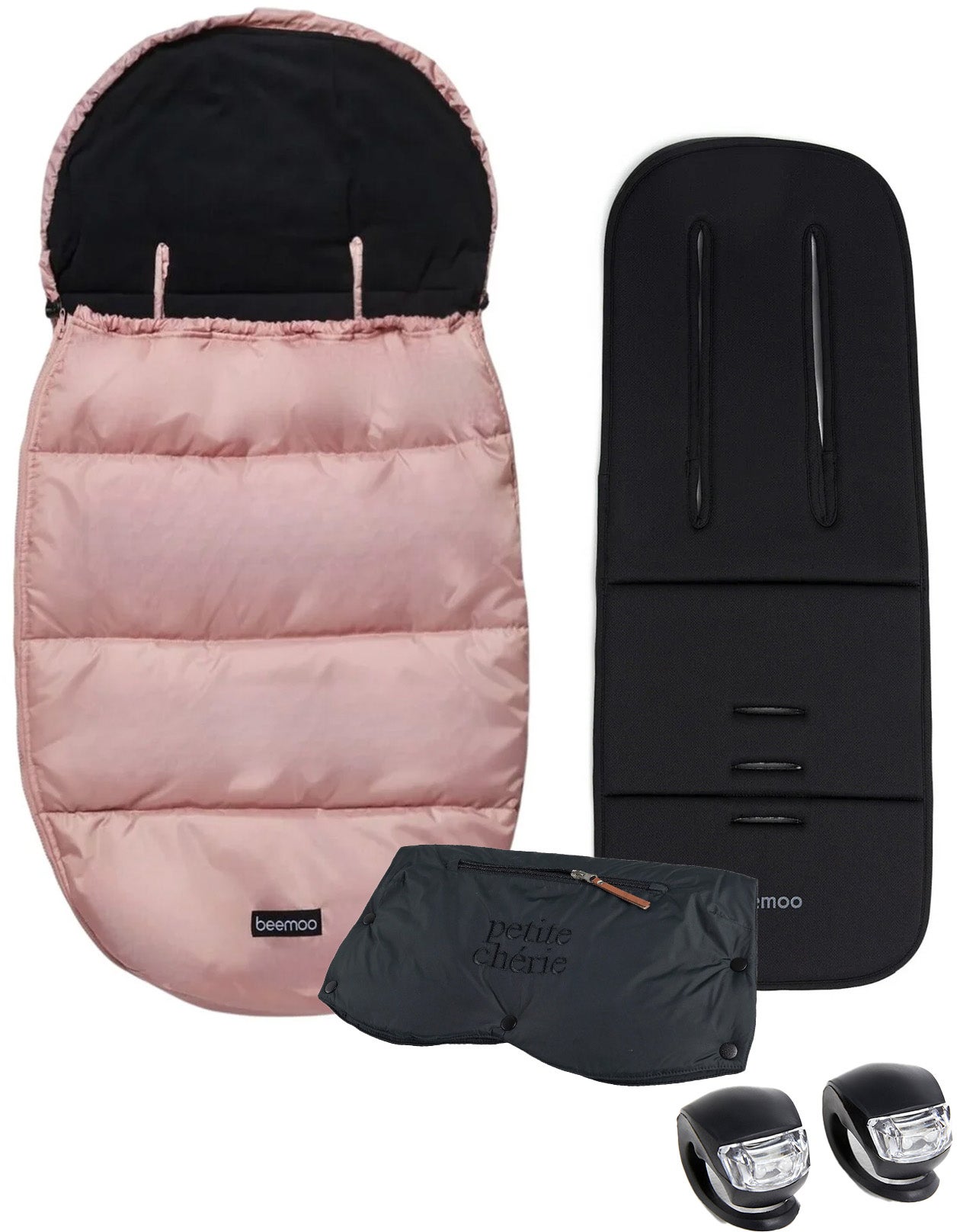 Beemoo Vintersæt til Klapvogn, Silver Pink/Black Beemoo Vintersæt til Klapvogn, Silver Pink/Black