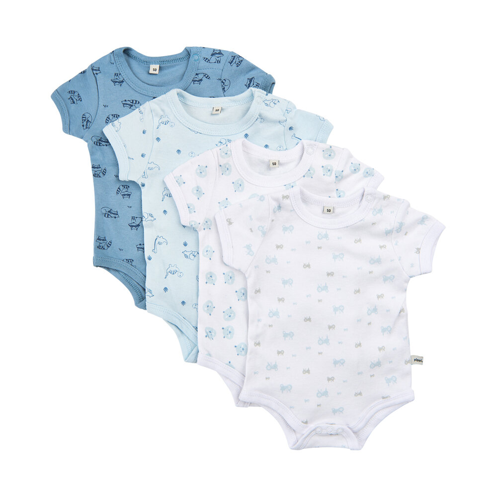 Body Kortærmet Med Print 4-Pak - 701 - 74 Body Kortærmet Med Print 4-Pak - 701 - 74