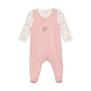 Body langærmet m.romper - Misty Rose - 50