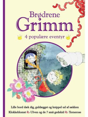 Brødrene Grimm - 4 populære eventyr Lilla - Børnebog - hardcover