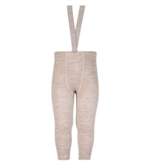 Condor Leggings m. Seler - Uld/Akryl - Beige