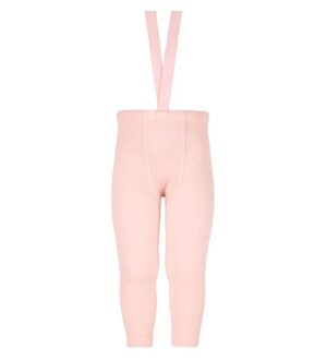 Condor Leggings m. Seler - Uld/Akryl - Pudderrosa