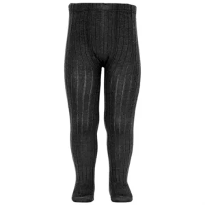 Cóndor Uld Strømpebukser Rib Black