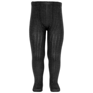 Cóndor Uld Strømpebukser Rib Black