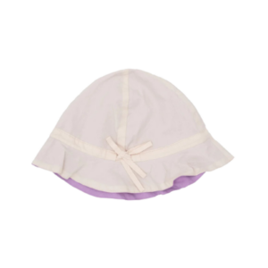Copenhagen Colors - Økologisk Vendbar Sommer Hat - Soft Pink Lilac str. 3-4 År