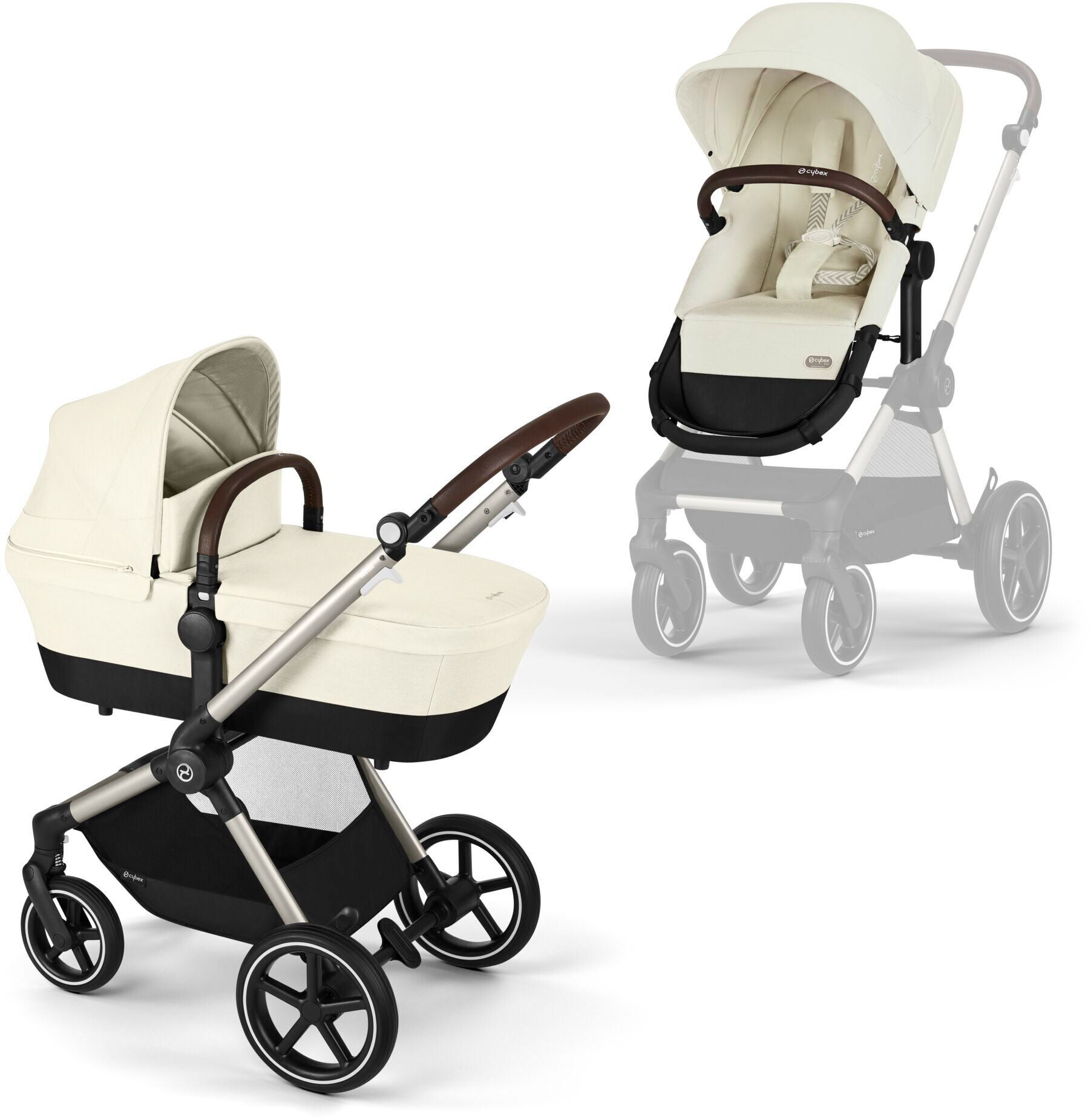 Cybex EOS Lux Duovogn, Taupe/Seashell Beige Cybex EOS Lux Duovogn, Taupe/Seashell Beige