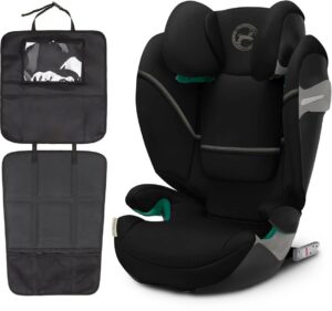 Cybex Solution S2 i-Fix Autostol inkl. Beemoo 3-i-1 Sædebeskytter, Moon Black