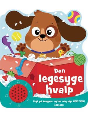 Den legesyge hvalp - sjov med lyd - Børnebog - Papbøger