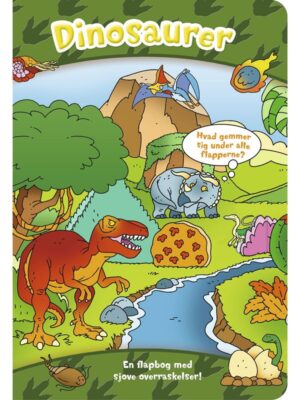 Den store flapbog: Dinosaurer - Børnebog - hardcover