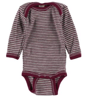 Engel Body - L/Æ - Uld/Silke - Gråstribet