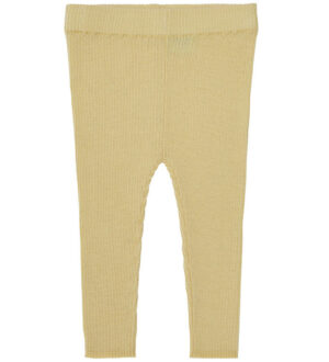 FUB Leggings - Uld - Rib - Buttermilk