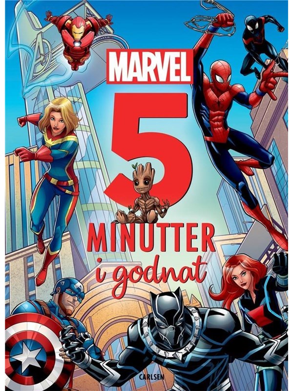 Fem minutter i godnat - Marvel - Børnebog - hardcover Fem minutter i godnat - Marvel - Børnebog - hardcover