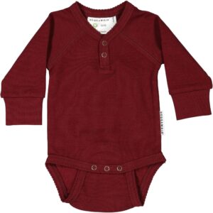 Geggamoja Body, Burgundy, 50-56, Babytøj