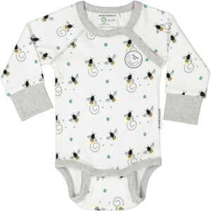 Geggamoja Body, Hvid, 86-92, Babytøj