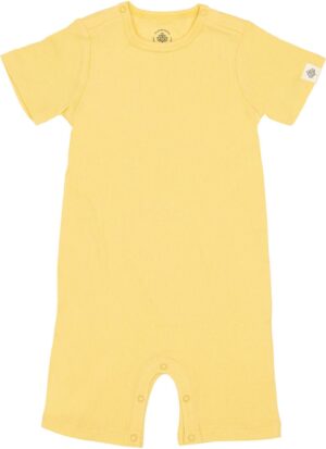 Gullkorn Design Spurven Body, Banana, Str. 74, Babytøj