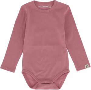 Gullkorn Design Villvette Body, Old Pink, Str. 68, Babytøj
