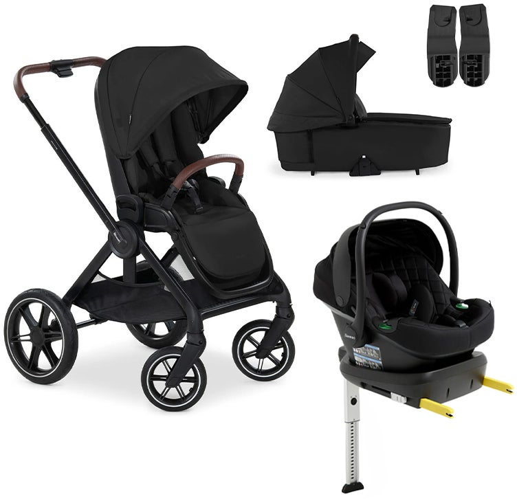 Hauck Walk N Care Duovogn inkl. Beemoo Route Autostol Baby & Base, Black/Black Stone Hauck Walk N Care Duovogn inkl. Beemoo Route Autostol Baby & Base, Black/Black Stone