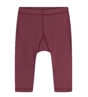 Hust and Claire Leggings - Lotta - Uld - Purple Fig m. Flæser