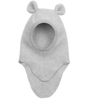 Huttelihut Elefanthue - Uld - 1-lags - Teddy - Light Grey Melang