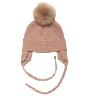 Huttelihut Hue - Uld - Strik - Rose/Camel