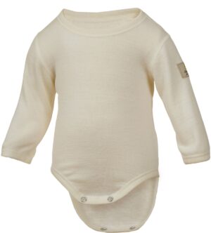 Janus Babywool Body, White, 70, Babytøj