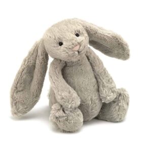 Jellycat Bashful Kanin, Beige, Mellem 31 cm