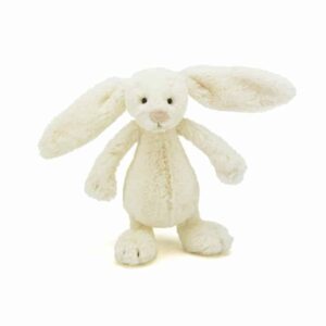 Jellycat Bashful Kanin, Creme, Lille 18cm
