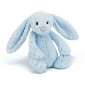 Jellycat Bashful Kanin, Lyseblå, Mellem 31 cm